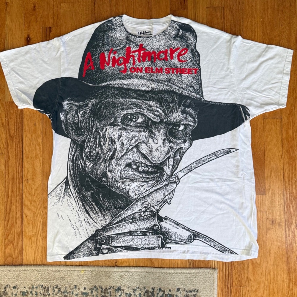 A Nightmare on Elm Street Freddy Krueger Graphic Tee 2XL Halloween Movie Shirt
